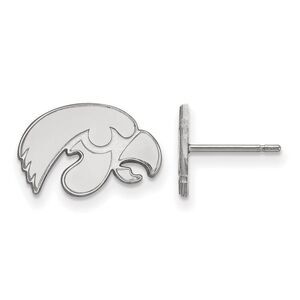 Sterling Silver University of Iowa XS (Tiny) Mascot Post Earrings
